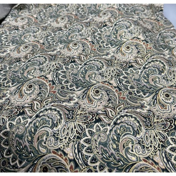 Material Paisley 4.8 feet Screen Print Mill Creek Fabrics Zepel Remnant - Picture 2 of 5